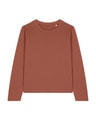 Dames T-shirt Stanley Stella Muser Long Sleeve Heritage Brown